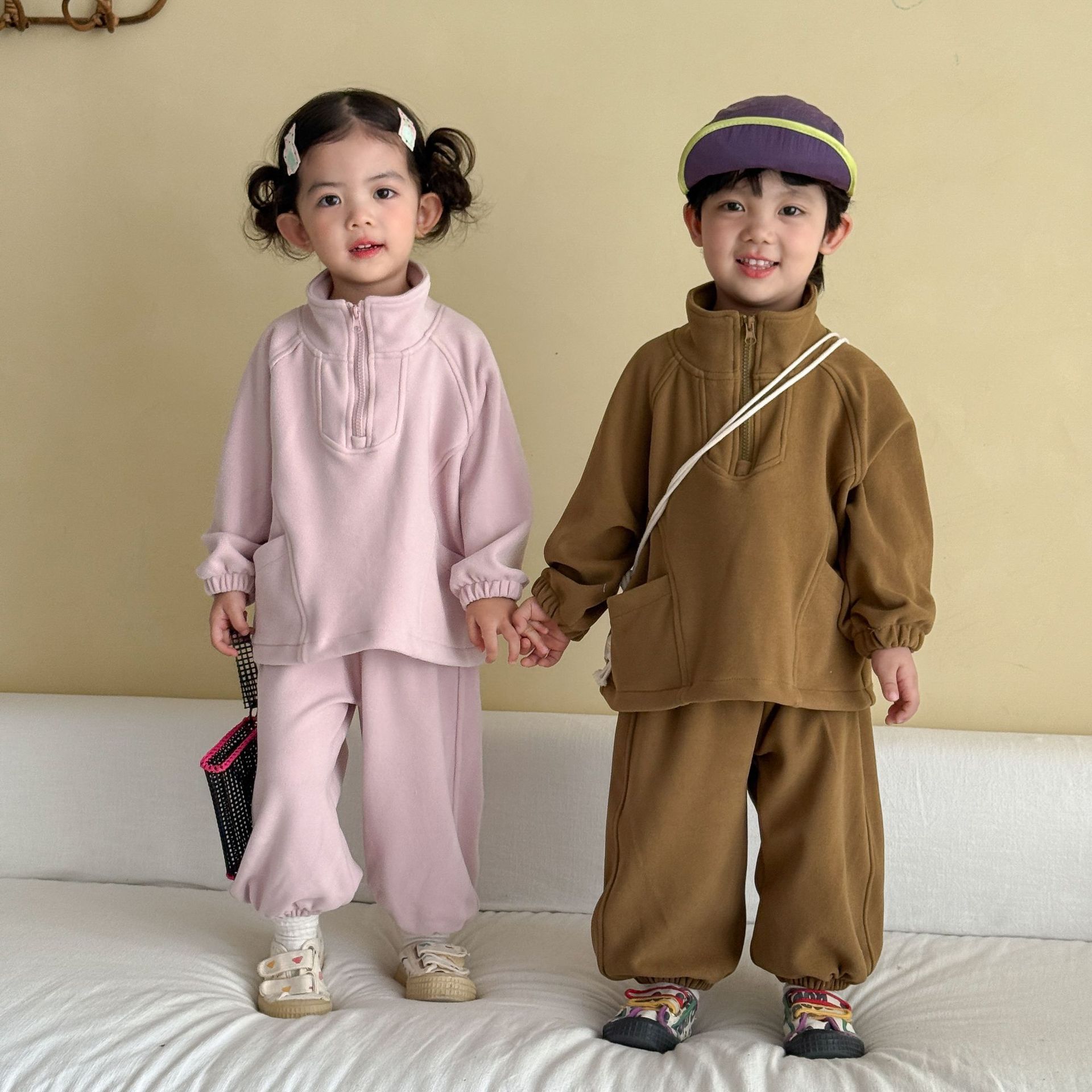 Running Gear Kids - Conjunto de Roupas Esportivas de Manga