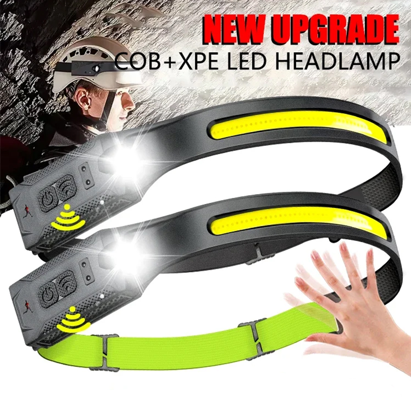 Running Headlamp - Farol led recarregável usb, 3 modos