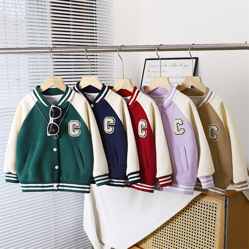 Running Gear Kids - Jaqueta de beisebol infantil meninos moda