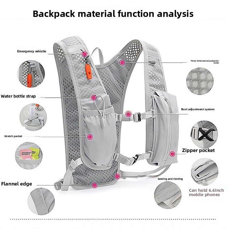 Hydration Vest - Bolsa para corrida, bolsa para caminhadas