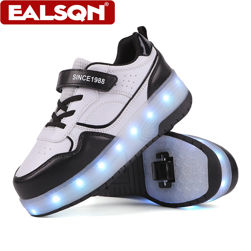 Running Shoes Men - Novos Patins de Rodas Duplas com