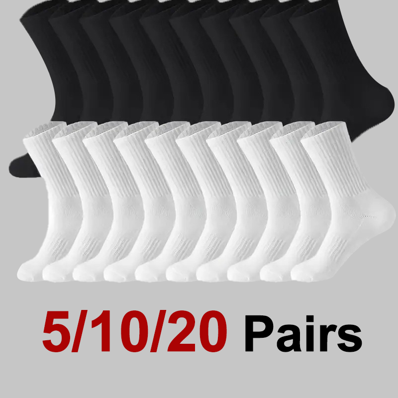 Sports Socks - 5/10/20 Pares de Meias Masculinas de