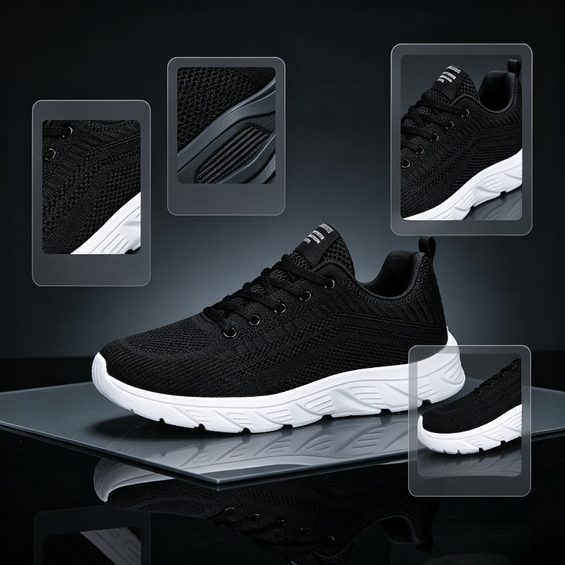 Running Shoes Men - Tênis de malha respirável para homem,
