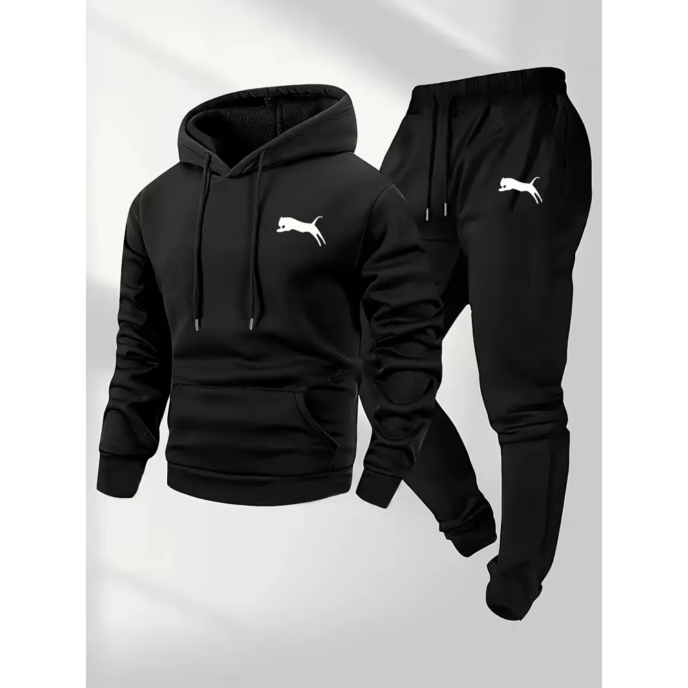 Joggers Pants - Conjunto Masculino de Moletom com Capuz