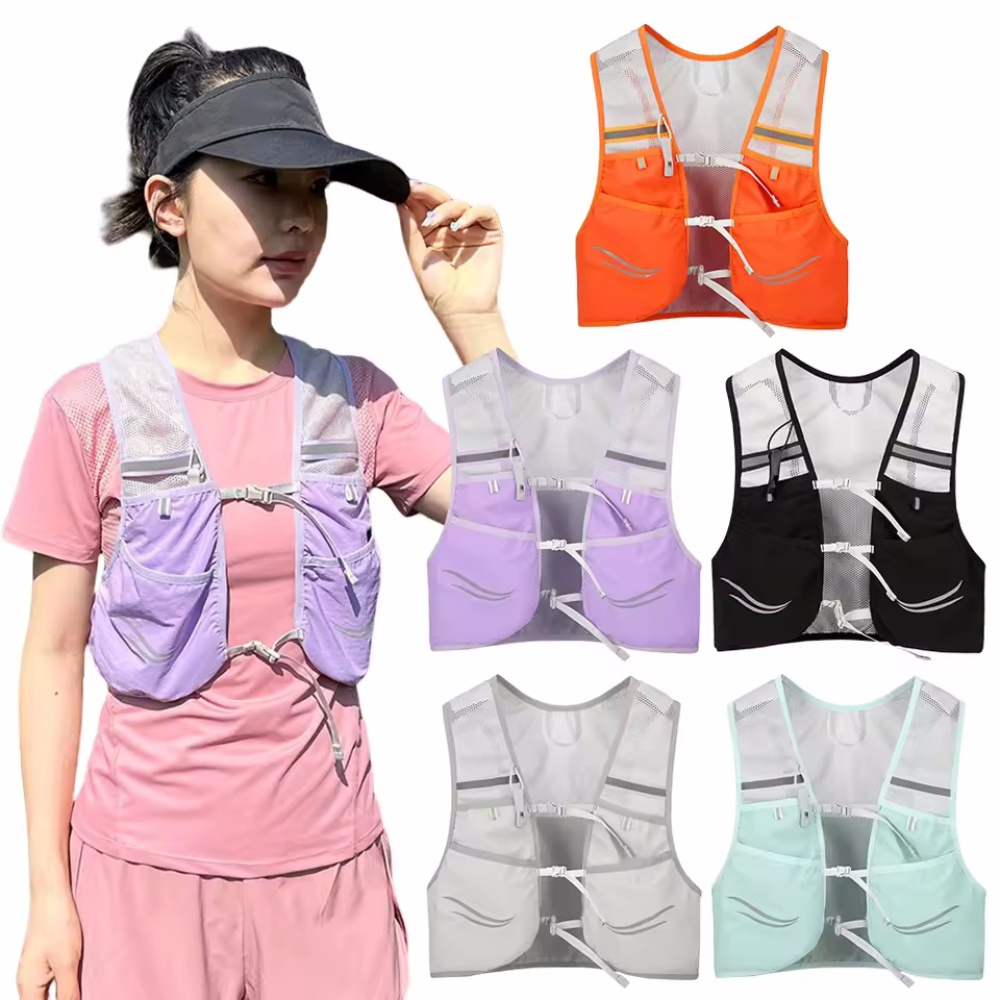 Colete de corrida reflexivo hi - Hydration Vest avaliação e preço