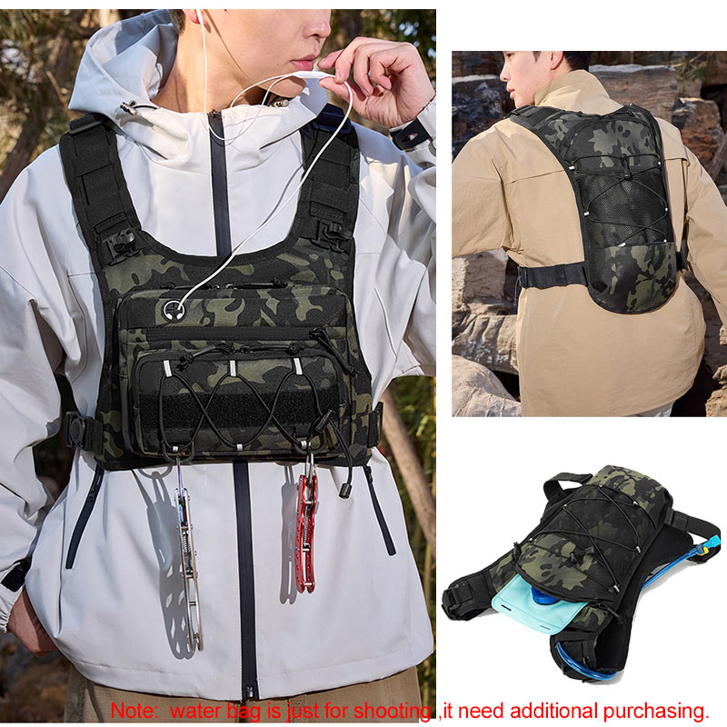 Colete Tático de Peito com Moc - Hydration Vest avaliação e preço
